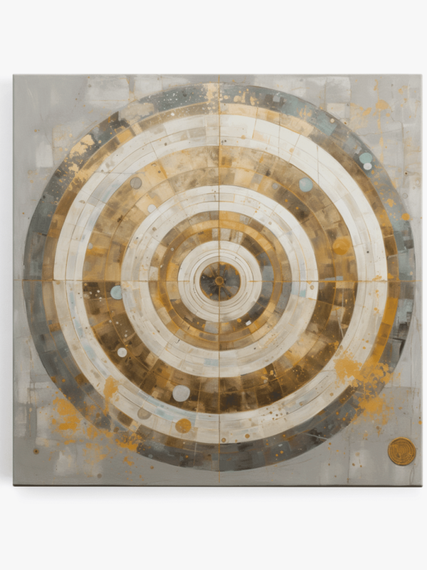 MOCKUP 1 - Front Hanging art print of gold target