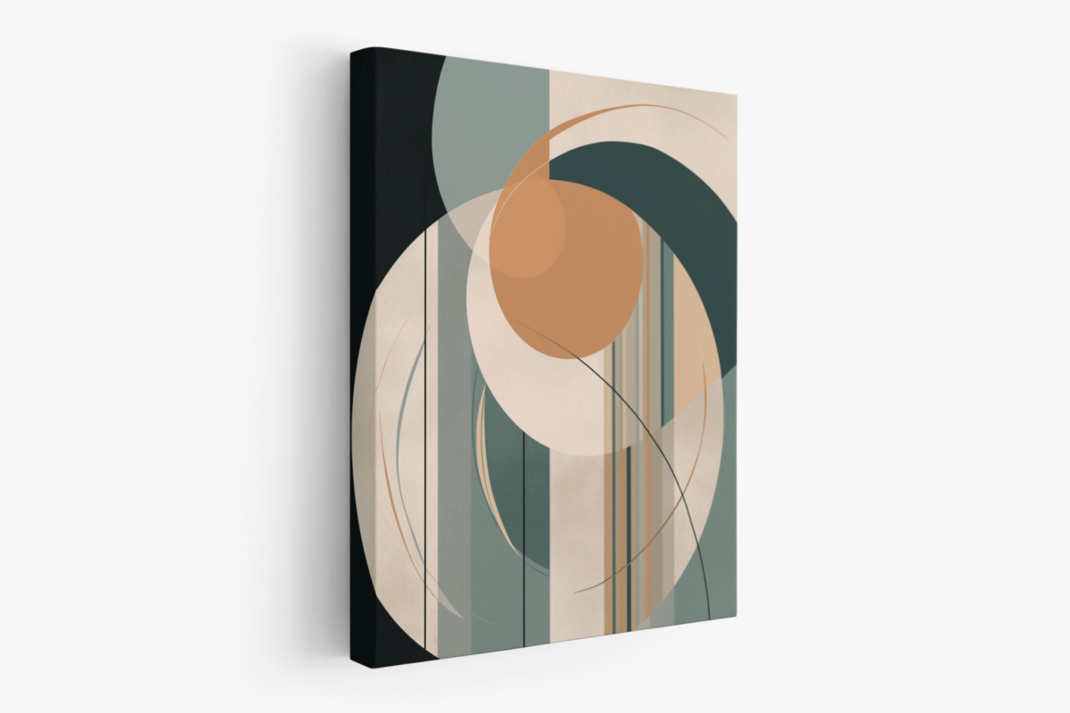 MOCKUP 2 - Side Canvas of Minimalist abstract bohemian art butterfly