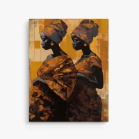 MOCKUP 1 - Front Hanging Portrait art print of african women