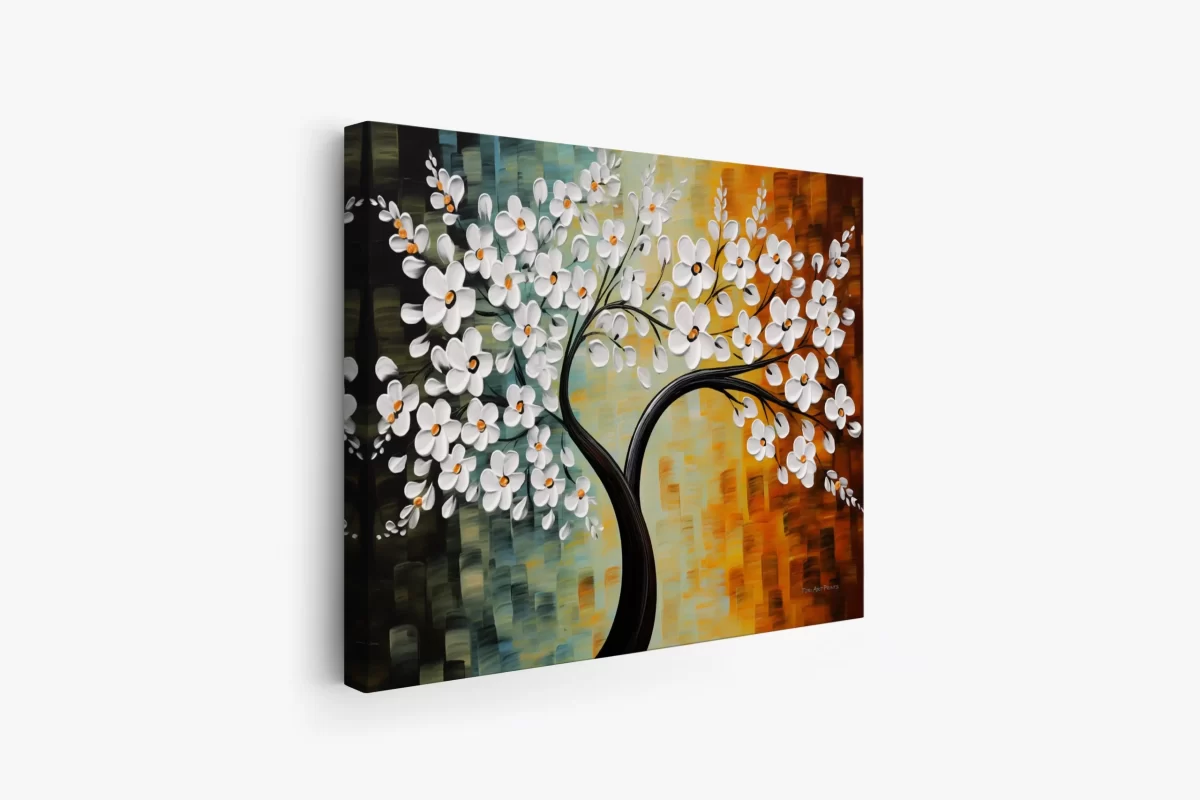 MOCKUP 2 - Side Canvas abstract tree