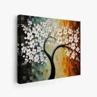 MOCKUP 2 - Side Canvas abstract tree