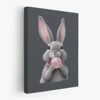 MOCKUP 2 - Side Canvas gray bunny