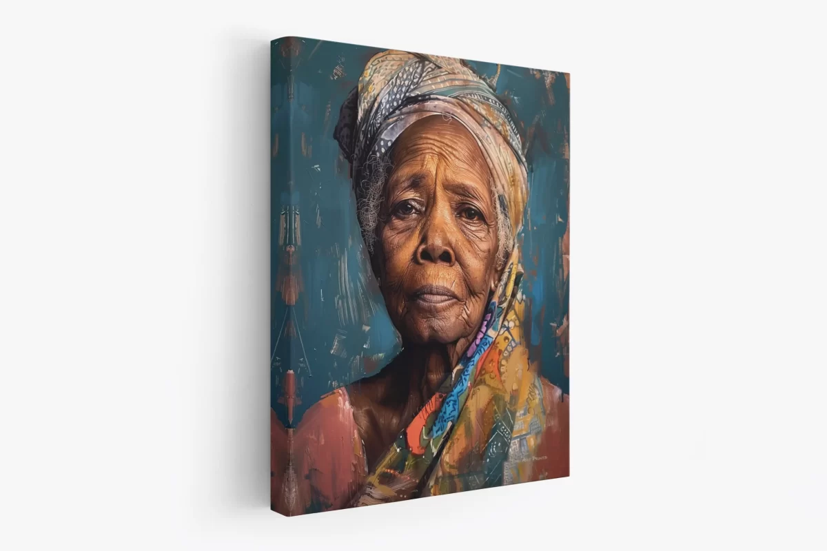 Mockup 2 - Black Artwork of older black woman